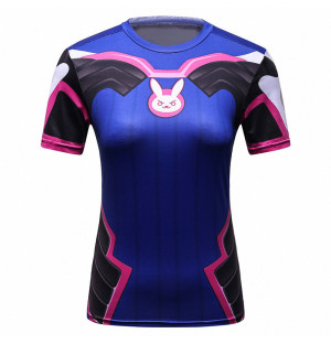 Ladies Compression Shirt Short Sleeve