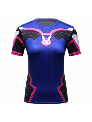 Ladies Compression Shirt Short Sleeve